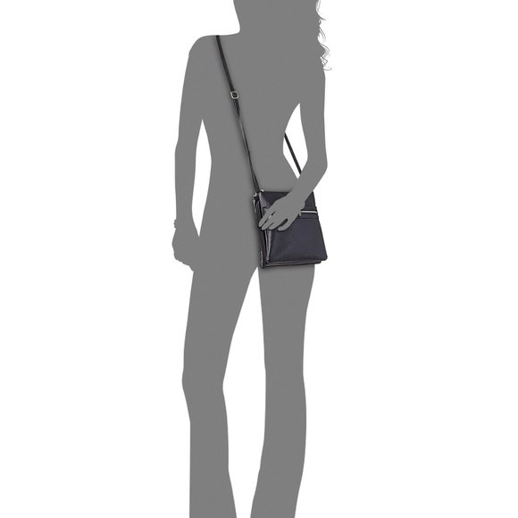 NWT Giani Bernini Triple-Zip Pebble Leather Bag - Picture 8 of 11